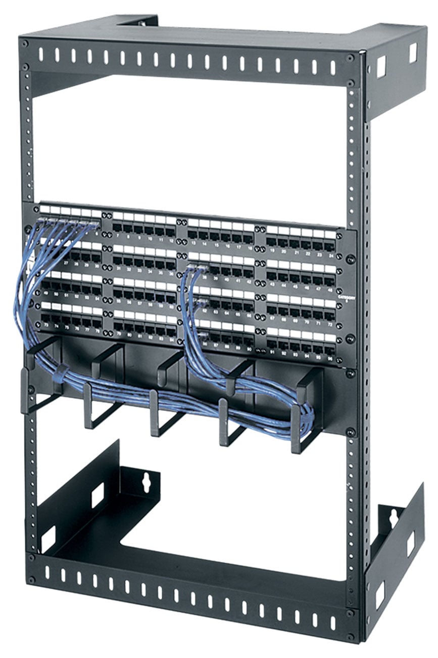 Middle Atlantic Wall Rack WM Series Open Frame in Black - WM-15-18 - image 1