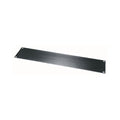 Middle Atlantic Rack Panel 2 RU Flat Blank, Black Brushed and Anodized Aluminum - HBL2 - image 1