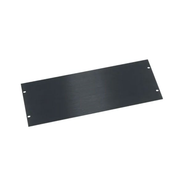 Middle Atlantic Rack Panel 4 RU Flat Blank in Black Brushed and Anodized Aluminum Finish - HBL4 - image 1