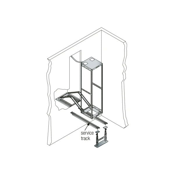 Middle Atlantic Service Tracks for AXS Systems 50 Inch (Pair) - TRACK50 - image 1