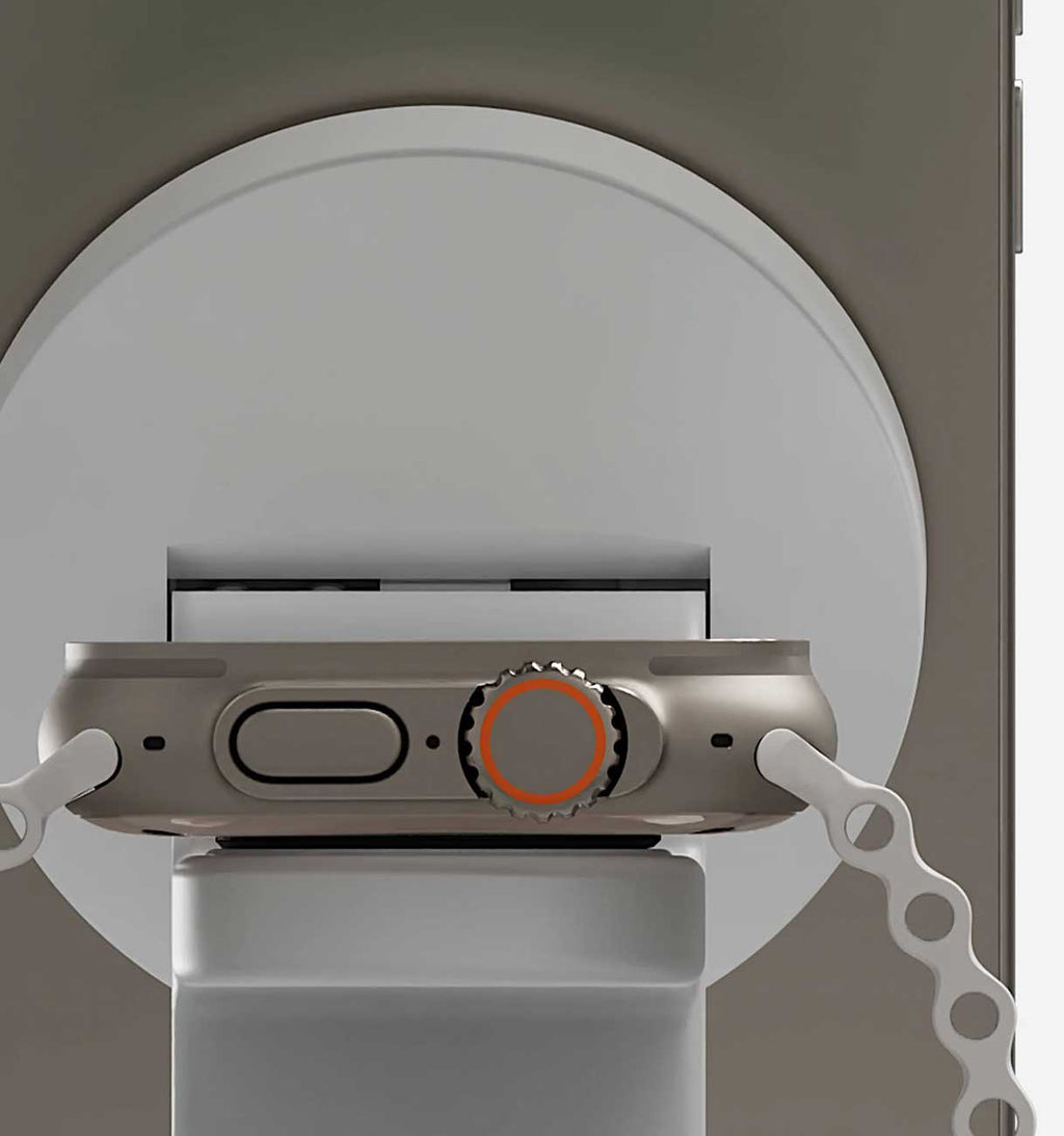 mophie Snap Plus 3-in-1 Wireless Charge Stand in White - 401313542 - image 10