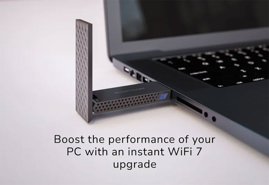 Netgear Nighthawk WiFi 7 USB 3.0 Adapter for Windows 11 PC - A9000-100PAS - image 4