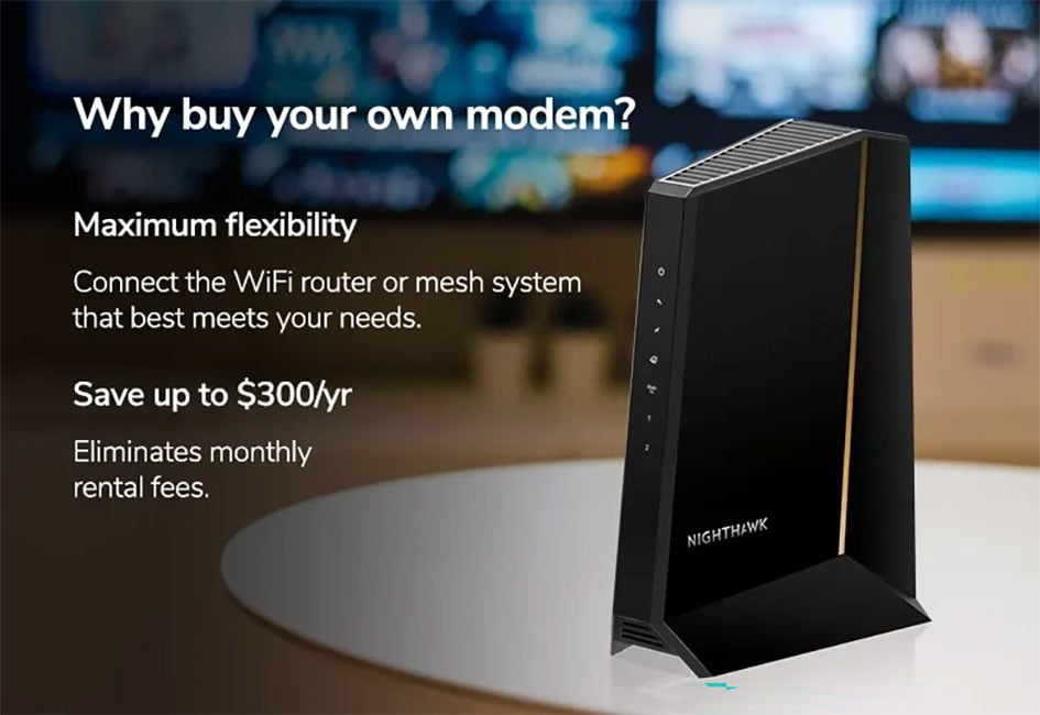 Netgear Nighthawk Mid/high-Split Multi-Gig Cable Modem - CM3000-100NAS - image 3