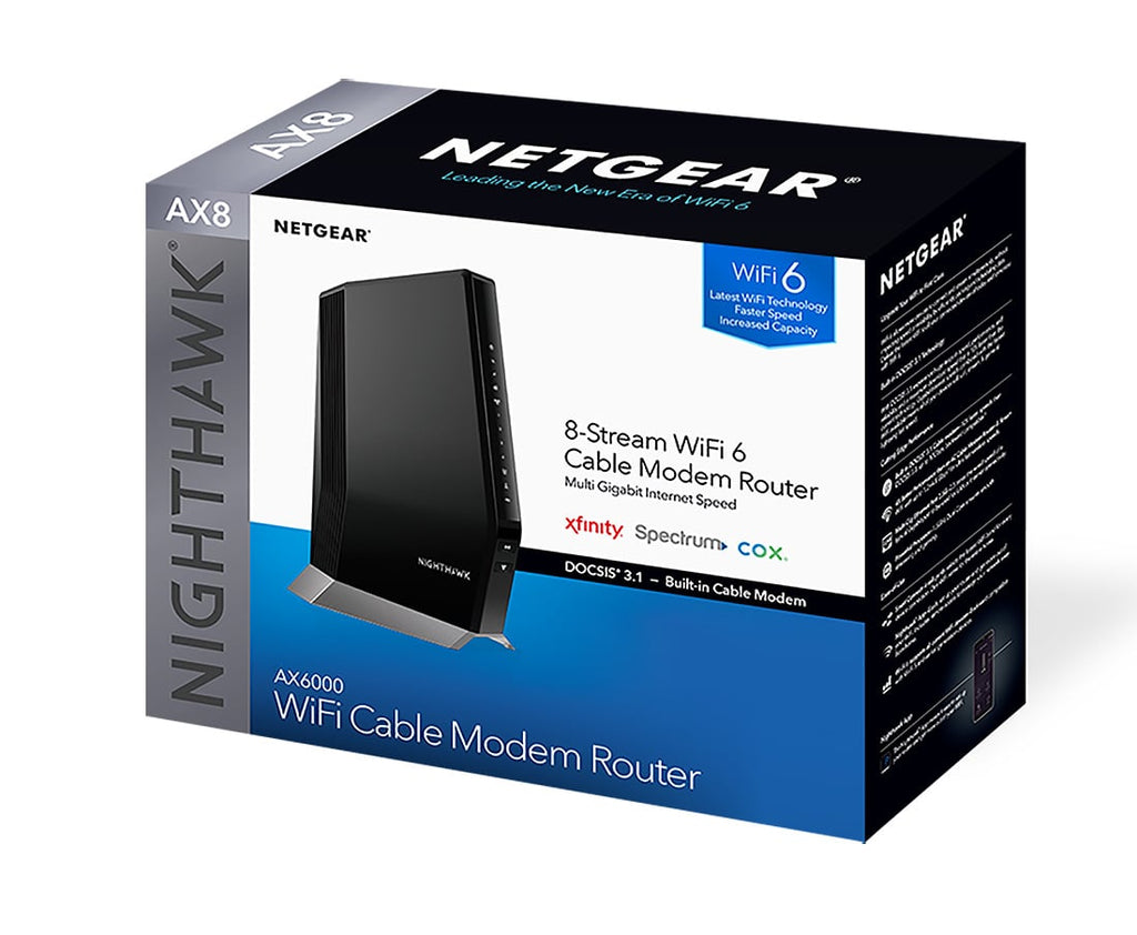 Netgear Nighthawk AX8 8-Stream WiFi 6 Cable Modem Router - CAX80-100NAS - image 5