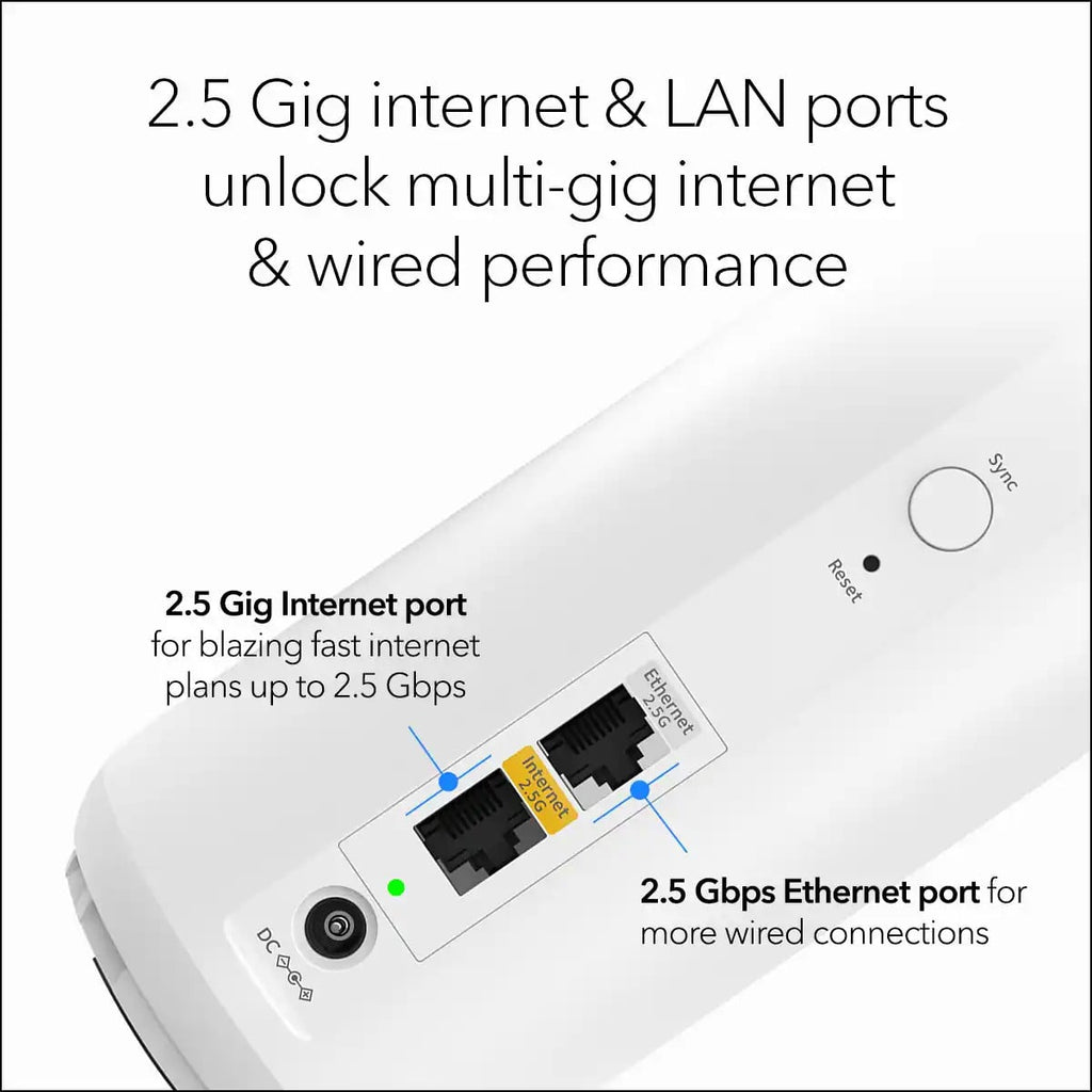 Netgear Orbi 370 Series Dual-Band WiFi 7 Mesh 3-Pack in Classic White - RBE373-100NAS - image 3