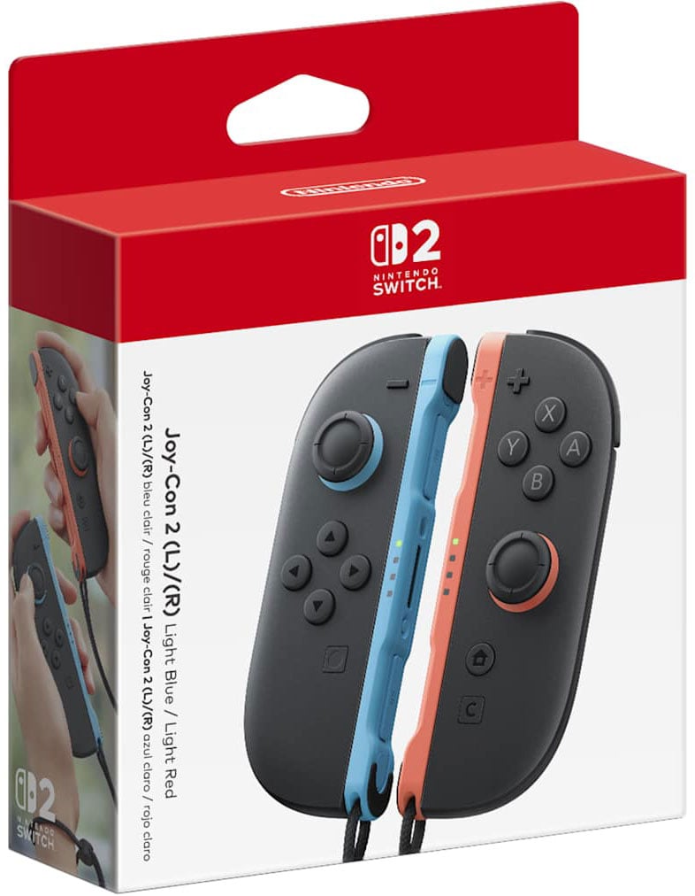 Nintendo Joy-Con 2 Controllers (L)/(R) for Nintendo Switch 2 in Light Blue/Light Red - 045496885892 - image 3
