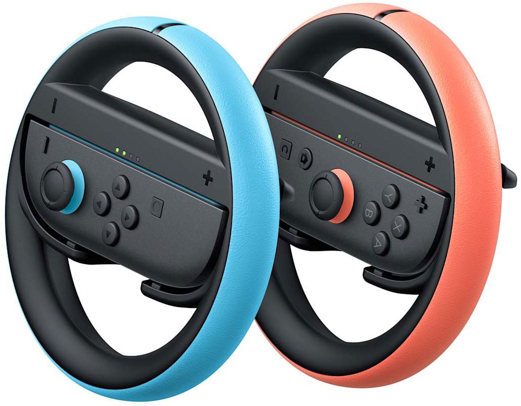 Nintendo Wheel for Joy-Con 2 in Light Blue/Light Red (Pair) - 045496884802 - image 1