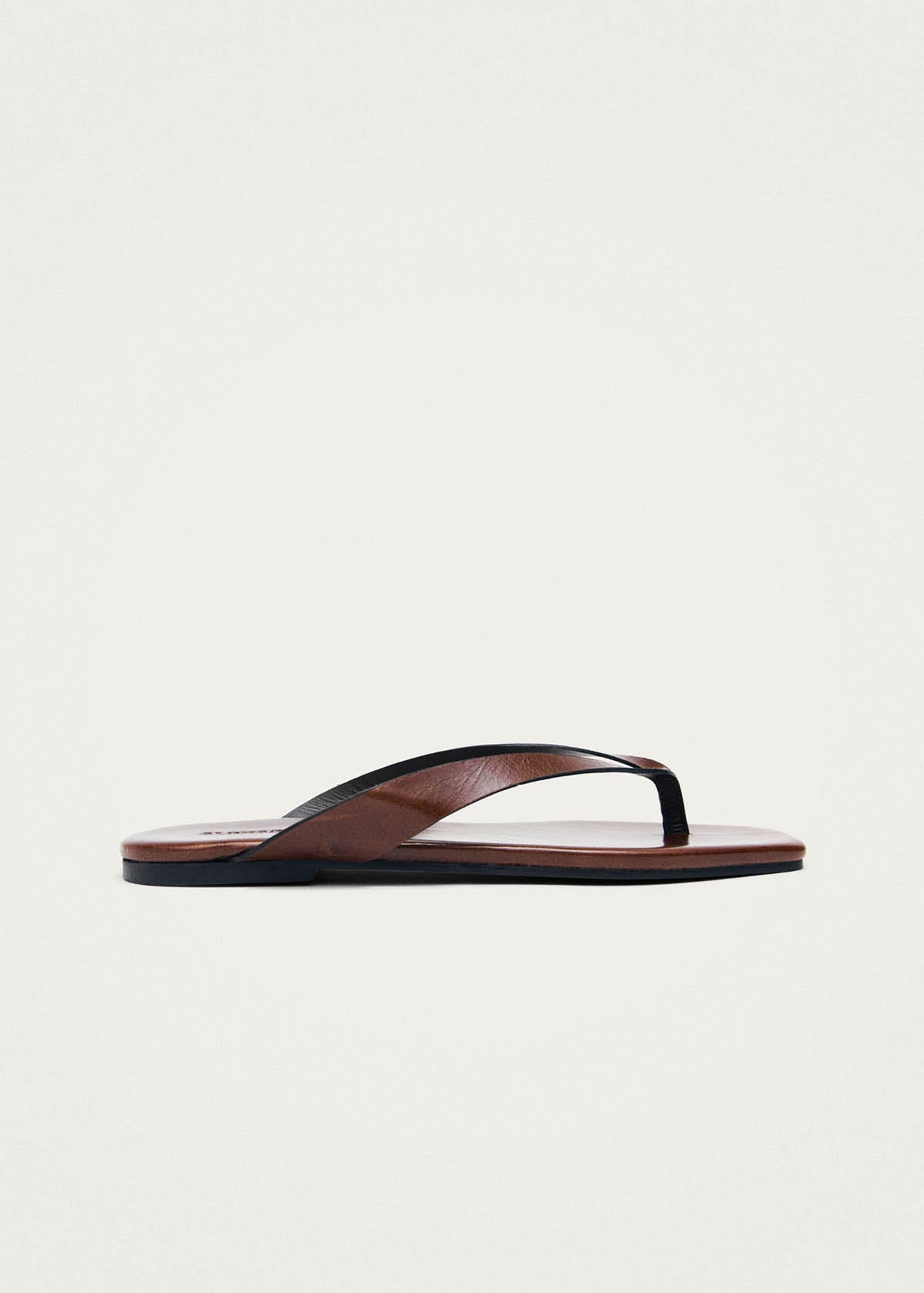 Ola Rift Brown Leather Sandals