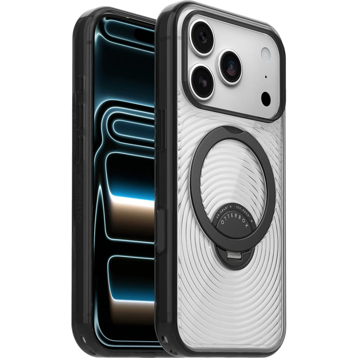 OtterBox Symmetry Series Stand MagSafe Case for iPhone 18 Pro and iPhone 17 Pro in Umbra Black - 77-00120 - image 1