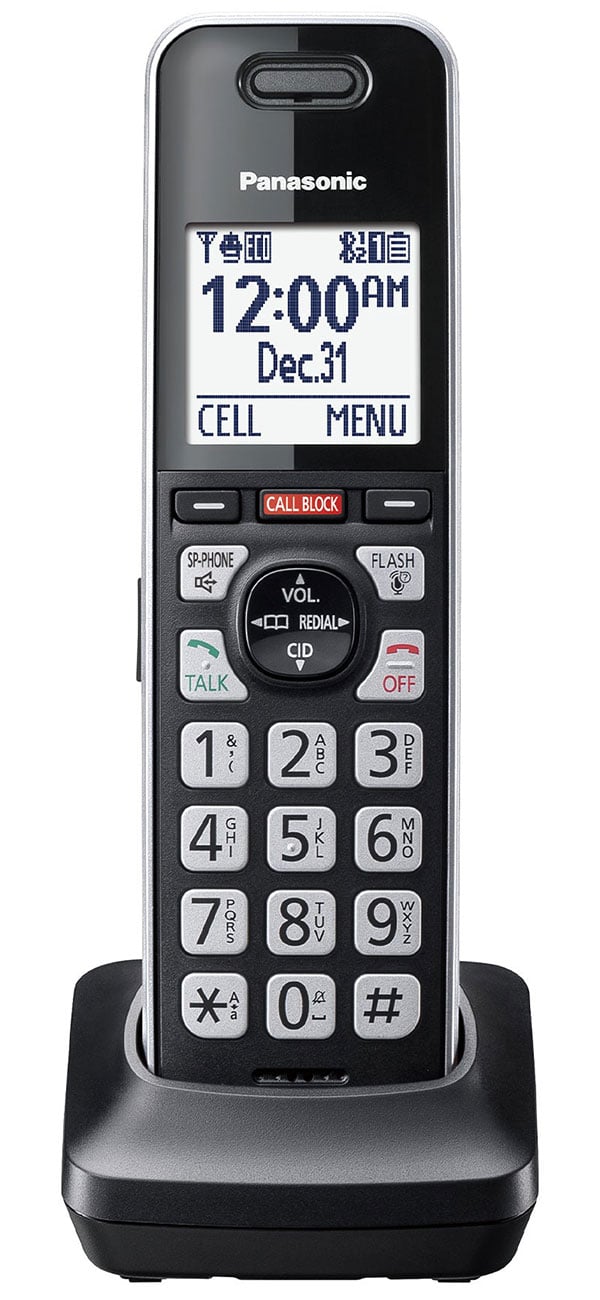 Panasonic Cordless Phone Additional Handset for TG97x Series in Black - KX-TGFA97B - image 1