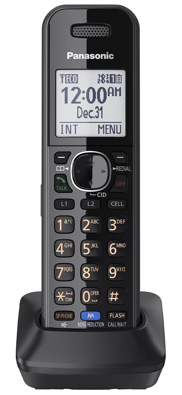 Panasonic DECT 6.0 Accessory 2 Line Black Phone Handset - KX-TGA950B - image 1
