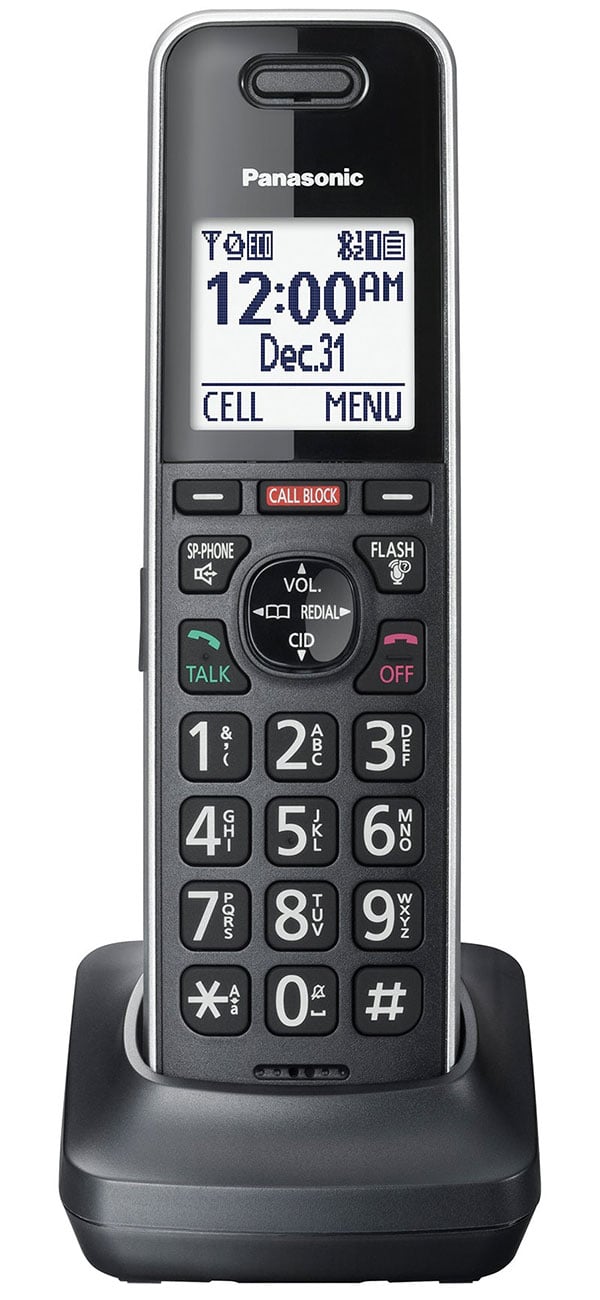 Panasonic KX-TGF882 Corded Phone with 2 Cordless Handsets in Black - KX-TGF882B - image 4