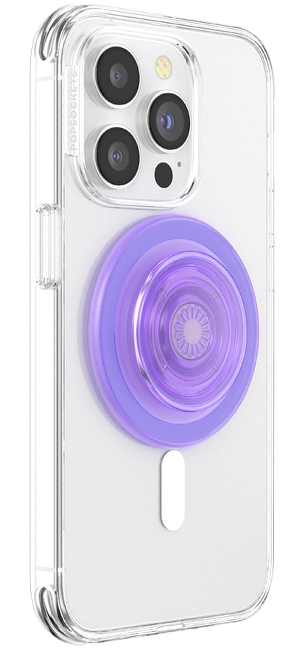 PopSockets Lavender Translucent Round PopGrip for MagSafe - 806875 - image 4