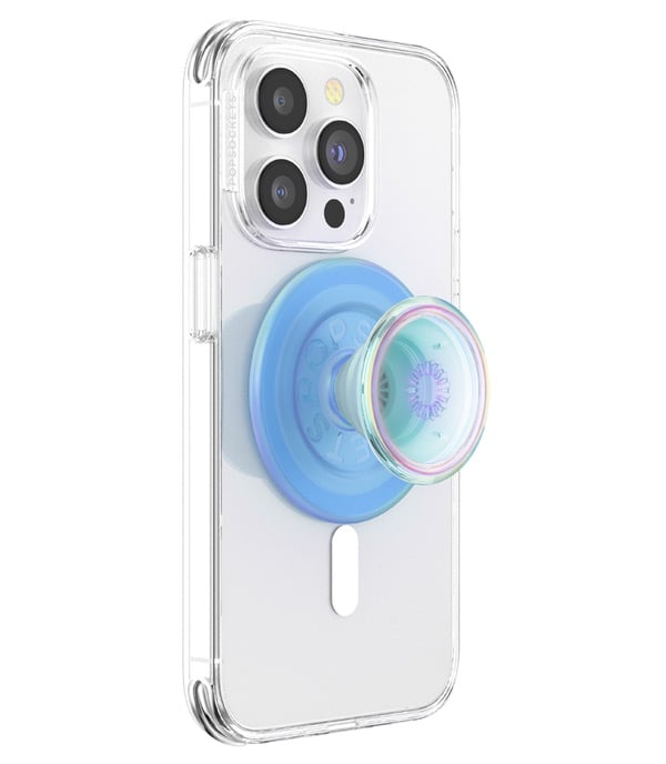 PopSockets Blue Iridescent Translucent Round PopGrip for MagSafe - 806891 - image 5