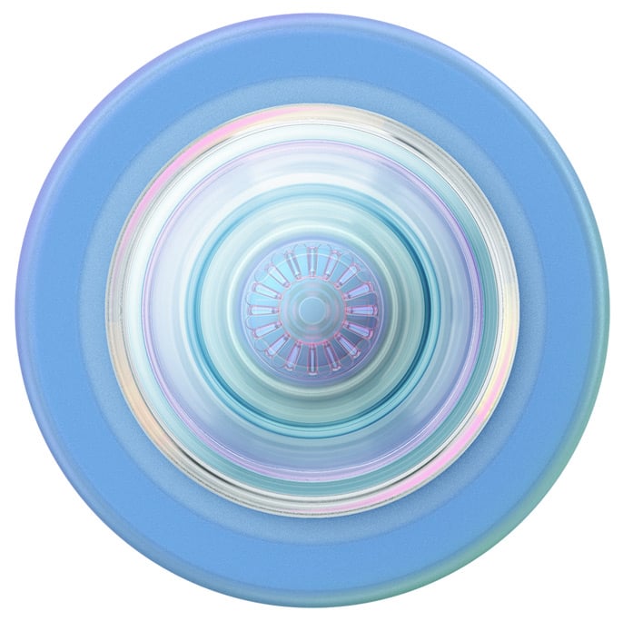 PopSockets Blue Iridescent Translucent Round PopGrip for MagSafe - 806891 - image 1