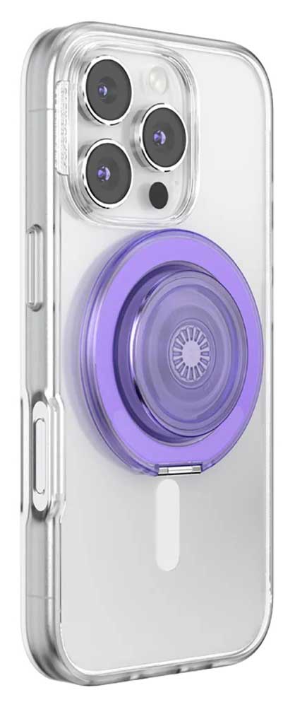 PopSockets MagSafe Kick-Out Grip & Stand in Translucent Dusty Purple - 809344 - image 4