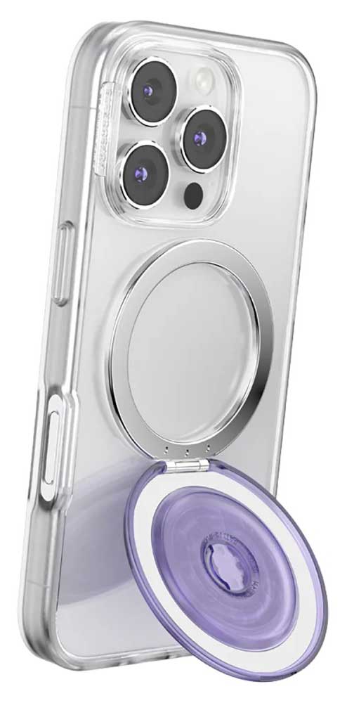 PopSockets MagSafe Kick-Out Grip & Stand in Translucent Dusty Purple - 809344 - image 6