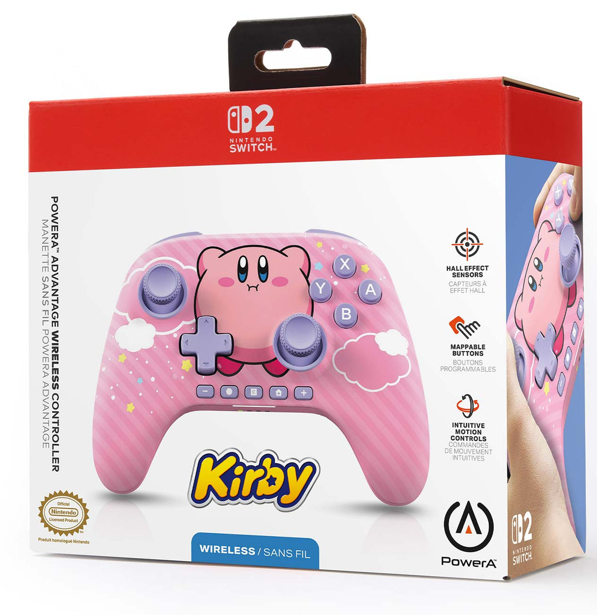 PowerA Advantage Wireless Controller for Nintendo Switch 2 Kirby Puff - 617885159411 - image 8