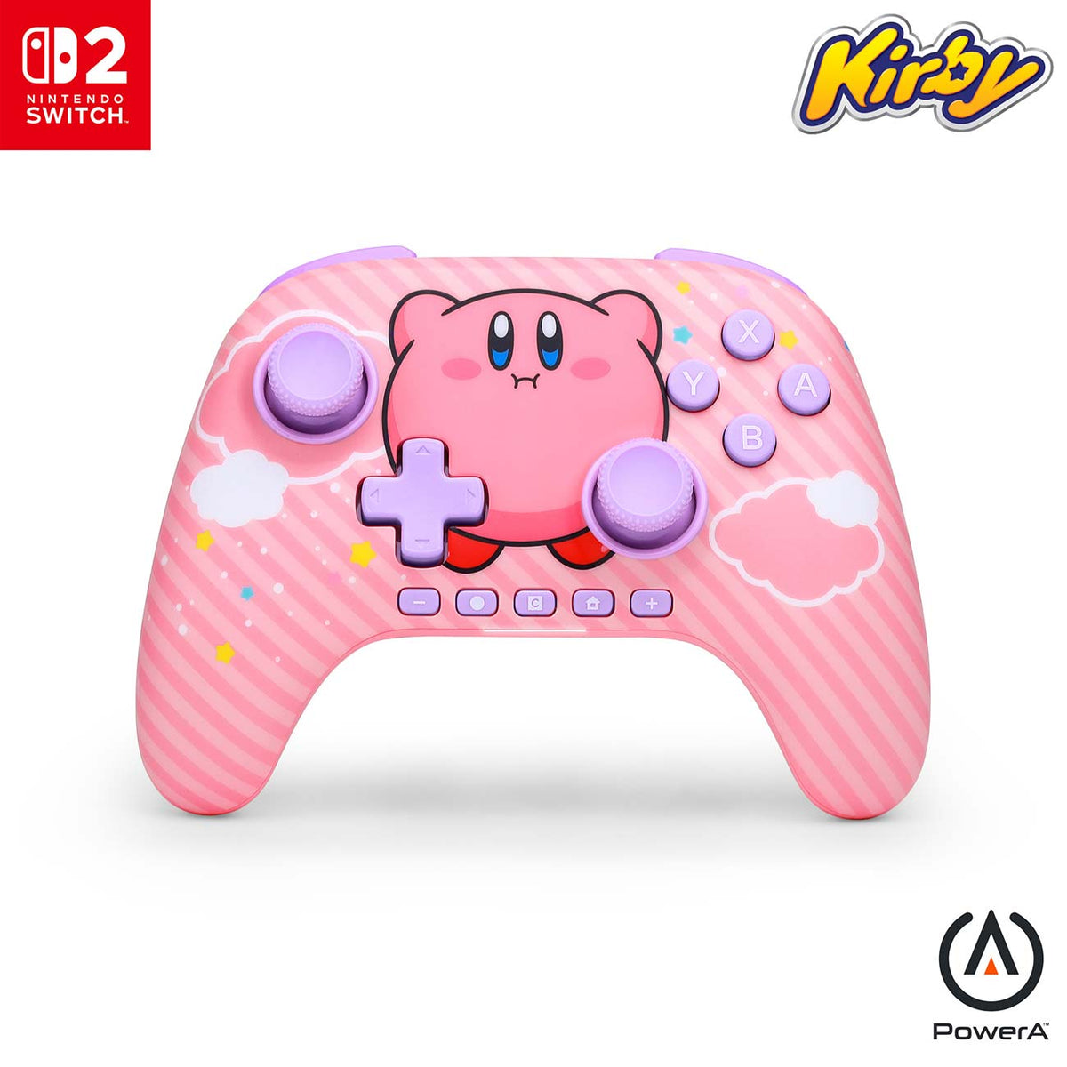PowerA Advantage Wireless Controller for Nintendo Switch 2 Kirby Puff - 617885159411 - image 1
