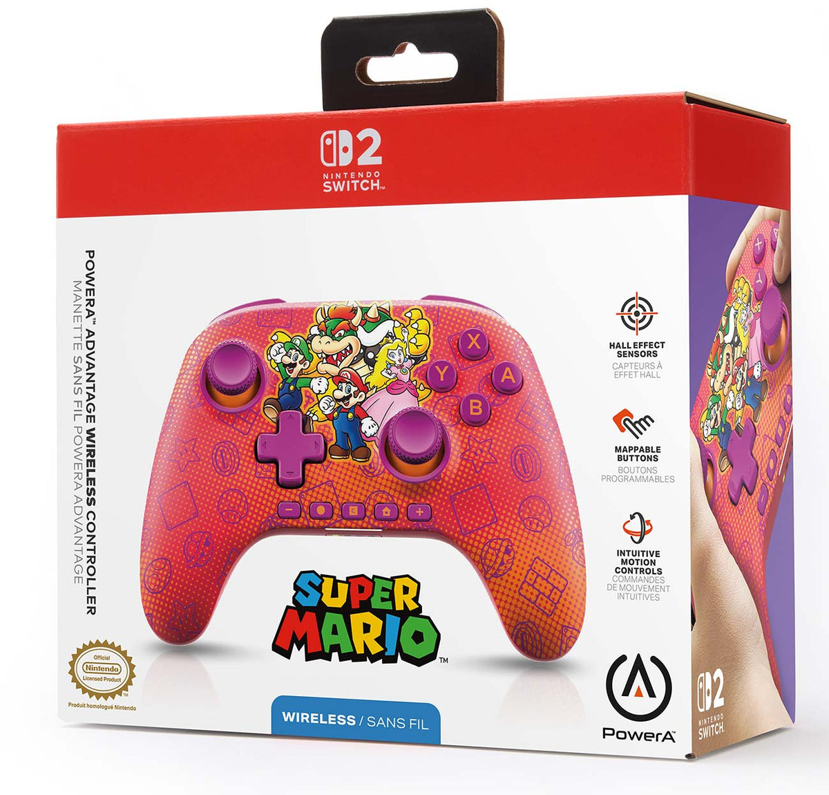 PowerA Advantage Wireless Controller for Nintendo Switch 2 Mario and Friends - 617885159619 - image 8