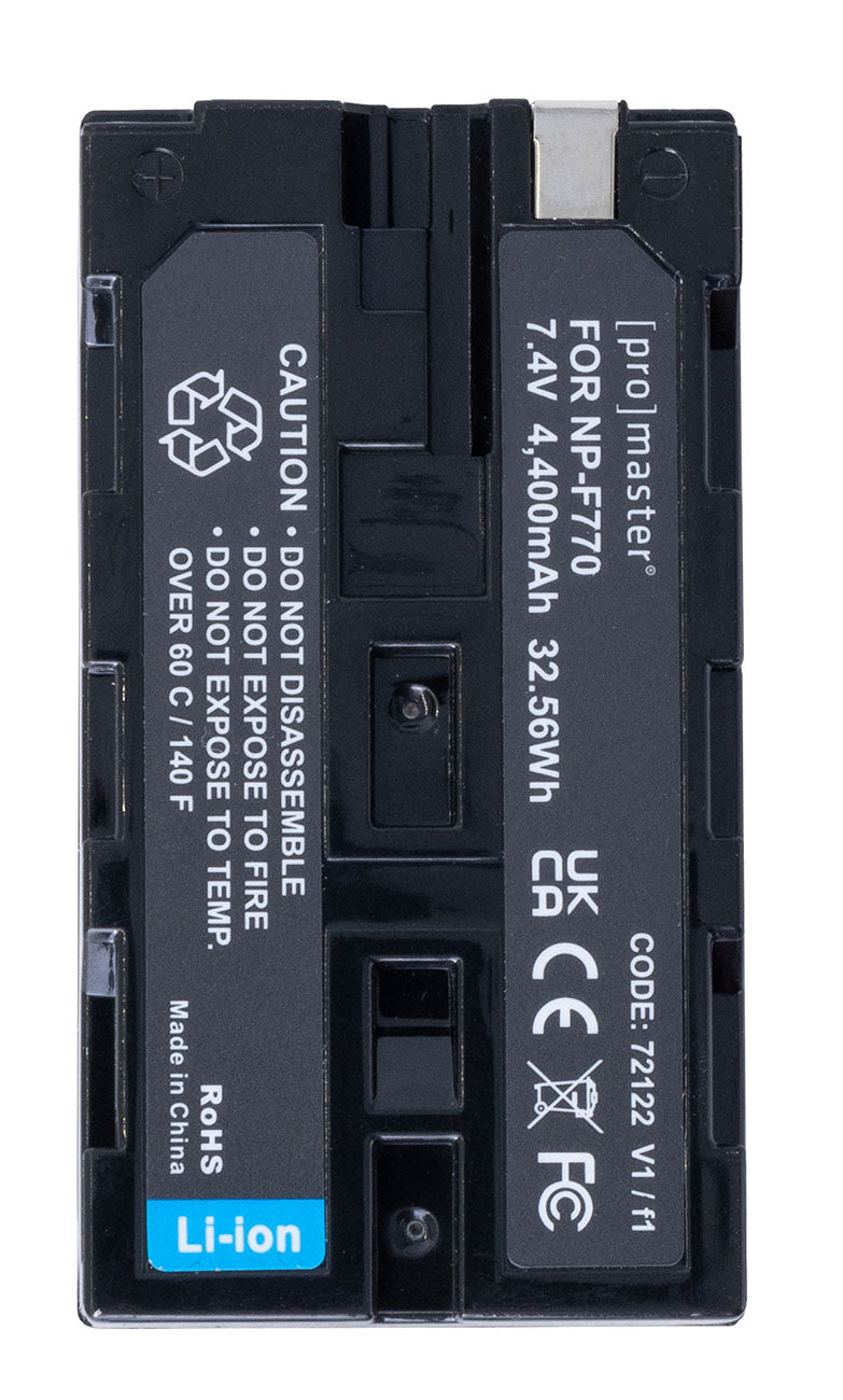 ProMaster Li-on Battery for Sony NP-F770 with USB-C Charging - 72122 - image 4