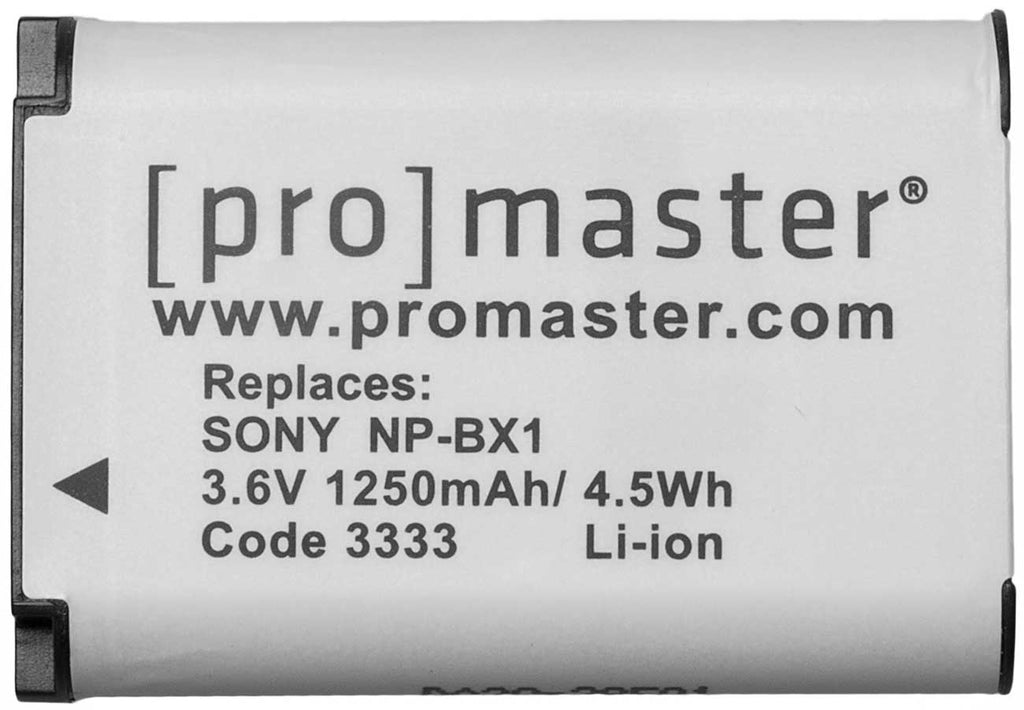 ProMaster Silver NP-BX1 Xtrapower Lithium Ion Replacement Battery For Sony - PRO3333 - image 3