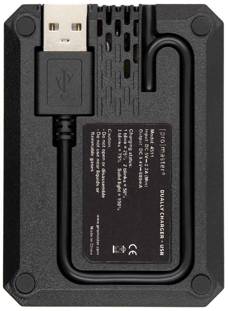 ProMaster Charger Dually with Built-In USB for Sony NP-FW50 - PRO4511 - image 2