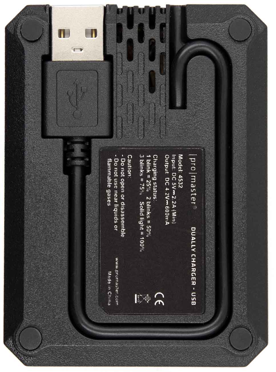 ProMaster Charger Dually with Built-In USB for Sony NP-BX1 - PRO4532 - image 2