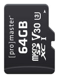 ProMaster 64GB Advanced UHS-I V30 microSDXC Memory Card - PRO87837 - image 1