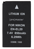 ProMaster Nikon EN-EL20 Li-Ion Battery - PRO1332 - image 1