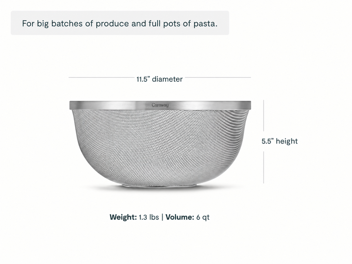 Large Stainless Steel Strainer - image 2