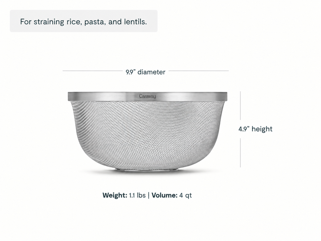 Medium Stainless Steel Strainer - image 2