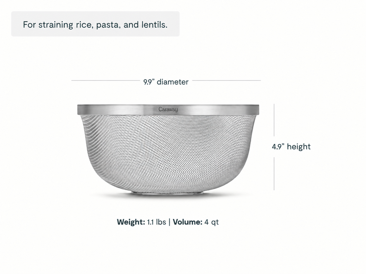 Medium Stainless Steel Strainer - image 2