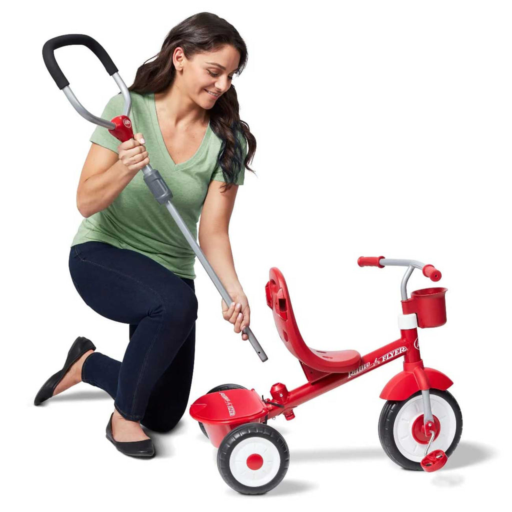 Radio Flyer 4-in-1 Stroll 'N Trike Push & Pedal Tricycle - 481T - image 6