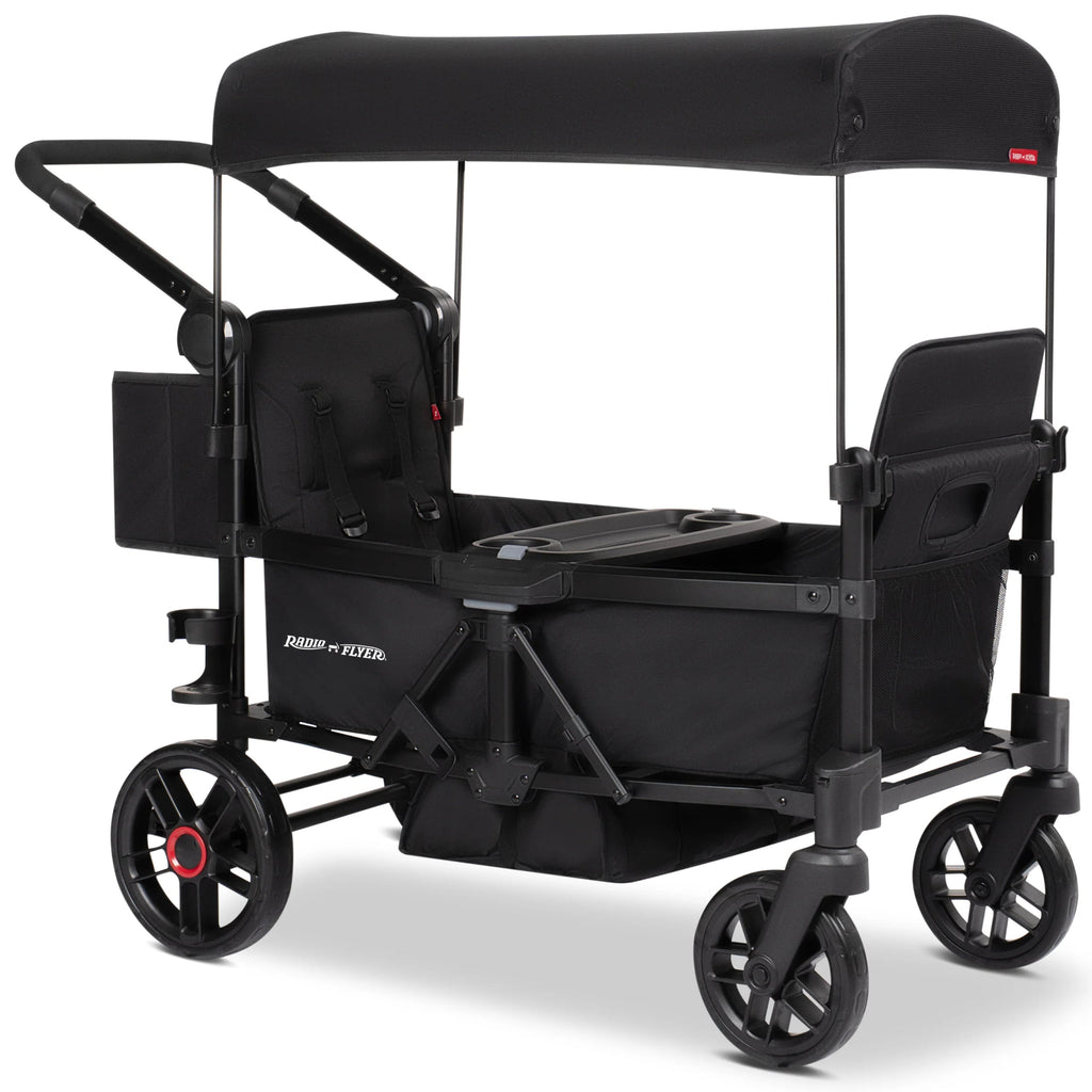Radio Flyer Voya 2.0 2-Seat Stroller Wagon in Black - 3994Z - image 1