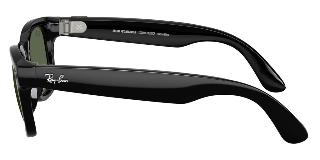 Ray-Ban Meta Wayfarer Sunglasses (Gen 2) 53mm in Shiny Black with G-15 Green Lenses - RW4012-6017153 - image 3