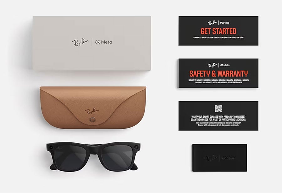 Ray-Ban Meta Wayfarer Sunglasses (Gen 2) 53mm in Matte Black with Clear | Grey Transition Lenses - RW4012 - image 8
