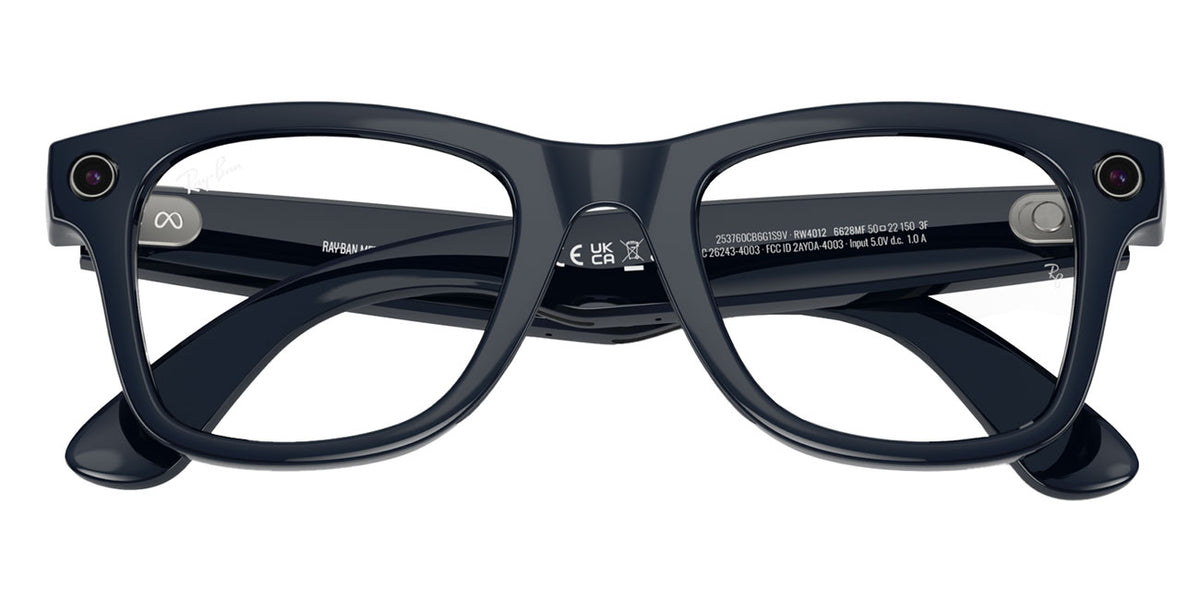 Ray-Ban Meta Wayfarer Sunglasses (Gen 2) 53mm in Shiny Cosmic Blue with Clear | Sapphire Transition Lense - image 7