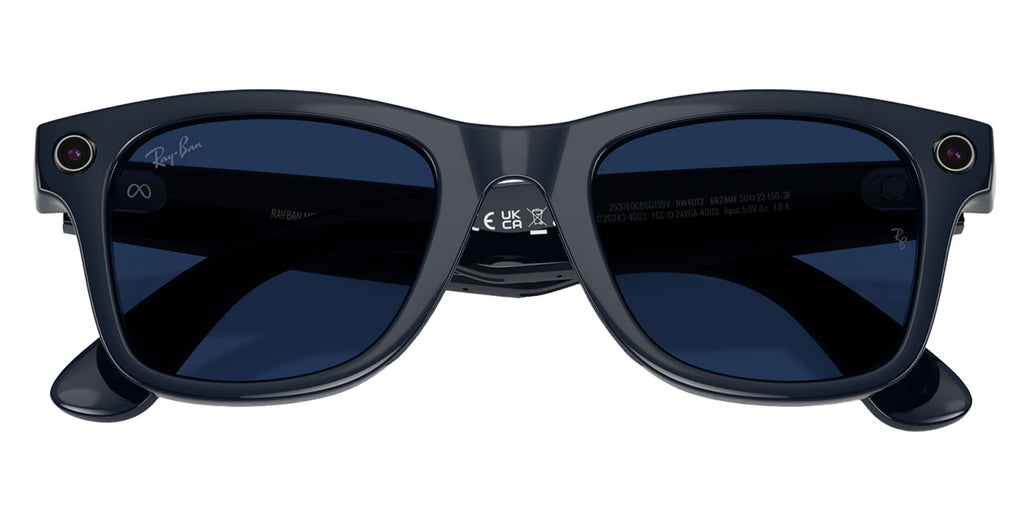 Ray-Ban Meta Wayfarer Sunglasses (Gen 2) 53mm in Shiny Cosmic Blue with Clear | Sapphire Transition Lense - image 8