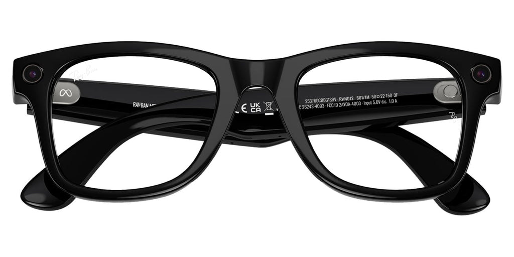 Ray-Ban Meta Wayfarer Sunglasses (Gen 2) 53mm in Shiny Black with Clear | Graphite Green Transition Lense - image 6