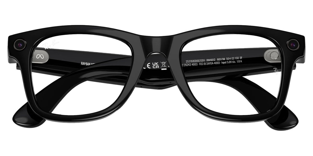 Ray-Ban Meta Wayfarer Sunglasses (Gen 2) 53mm in Shiny Black with Clear | Graphite Green Transition Lense - image 6
