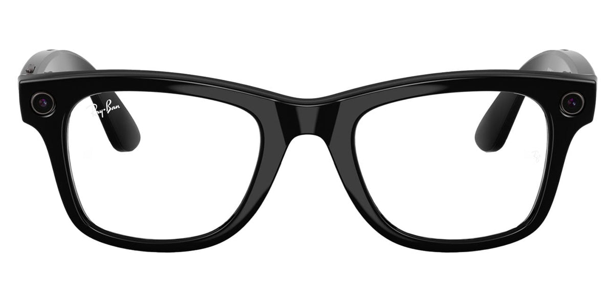 Ray-Ban Meta Wayfarer Sunglasses (Gen 2) 53mm in Shiny Black with Clear | Graphite Green Transition Lense - image 4