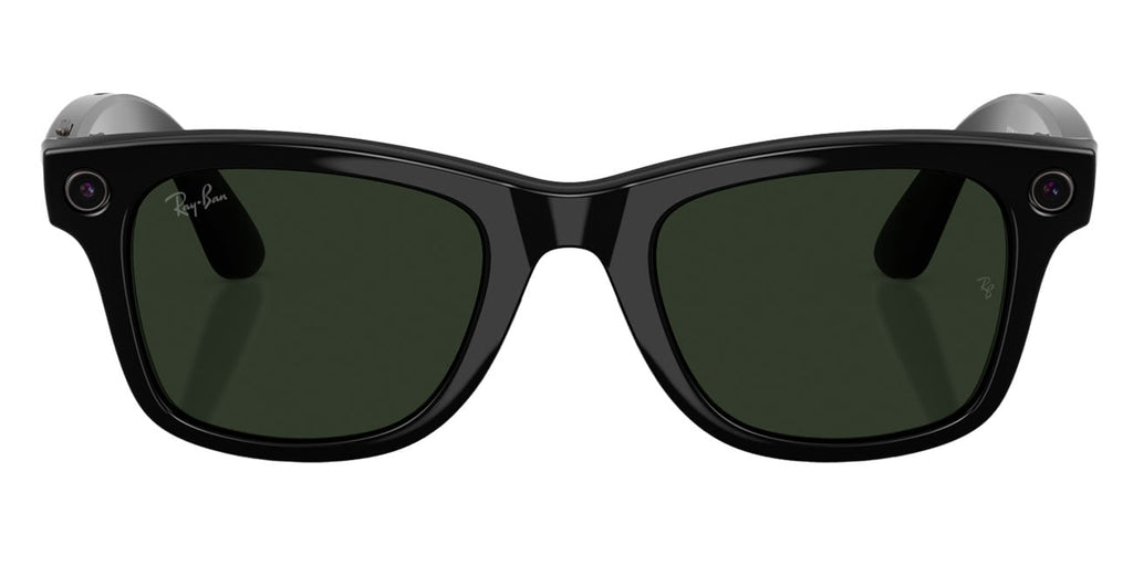 Ray-Ban Meta Wayfarer Sunglasses (Gen 2) 53mm in Shiny Black with Clear | Graphite Green Transition Lense - image 3