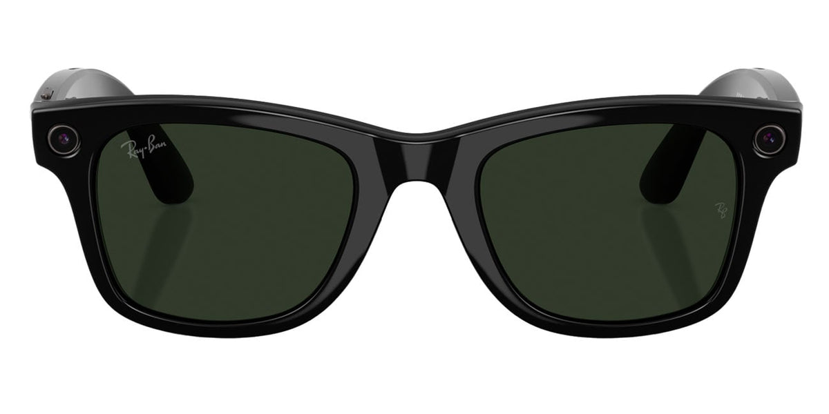 Ray-Ban Meta Wayfarer Sunglasses (Gen 2) 53mm in Shiny Black with Clear | Graphite Green Transition Lense - image 3