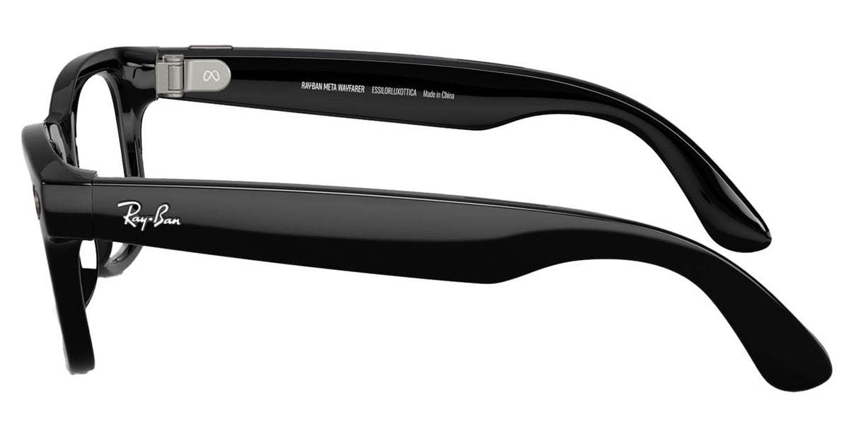 Ray-Ban Meta Wayfarer Sunglasses (Gen 2) 53mm in Shiny Black with Clear | Graphite Green Transition Lense - image 5