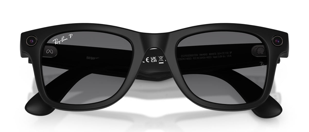 Ray-Ban Meta Wayfarer Sunglasses (Gen 2) 50mm in Matte Black with Polarized Graphite Lenses - RW4012-601S - image 6