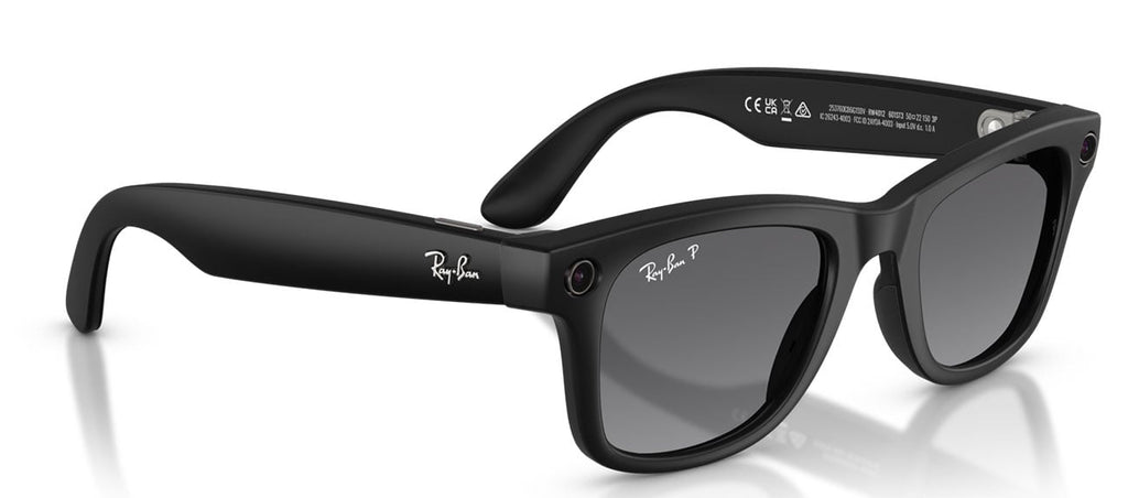 Ray-Ban Meta Wayfarer Sunglasses (Gen 2) 50mm in Matte Black with Polarized Graphite Lenses - RW4012-601S - image 3