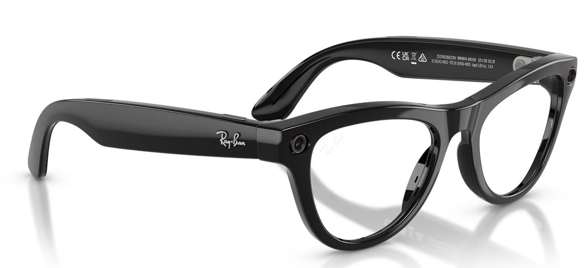 Ray-Ban Meta Skyler Sunglasses (Gen 2) 52mm in Shiny Black with Clear|Amethyst Transition Lenses - RW4014 - image 7