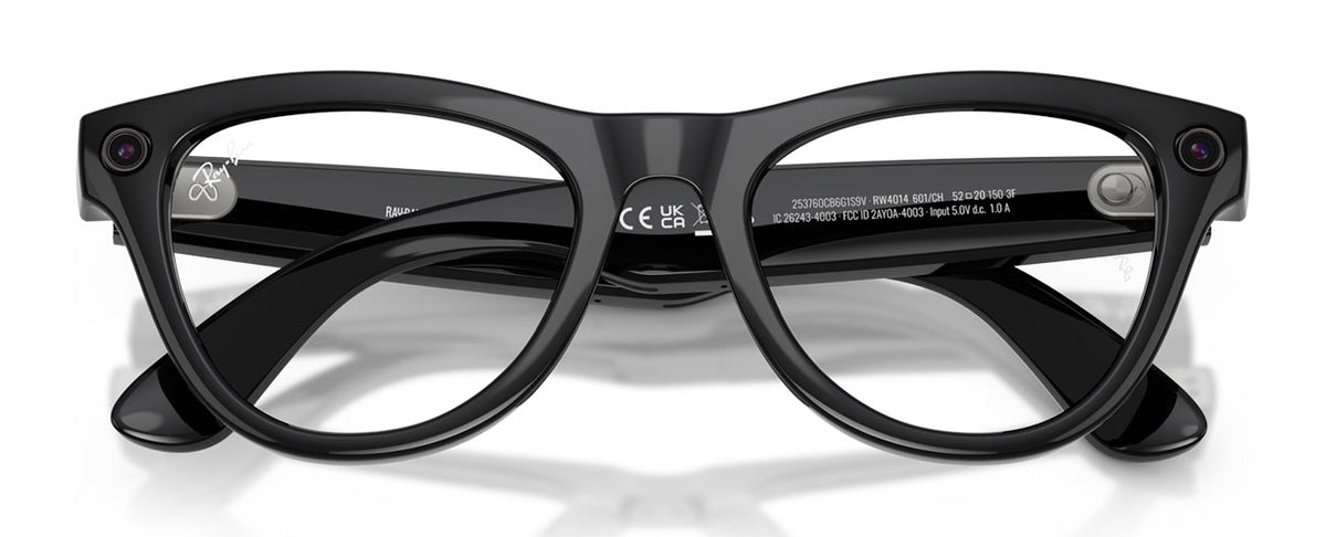 Ray-Ban Meta Skyler Sunglasses (Gen 2) 52mm in Shiny Black with Clear|Amethyst Transition Lenses - RW4014 - image 9
