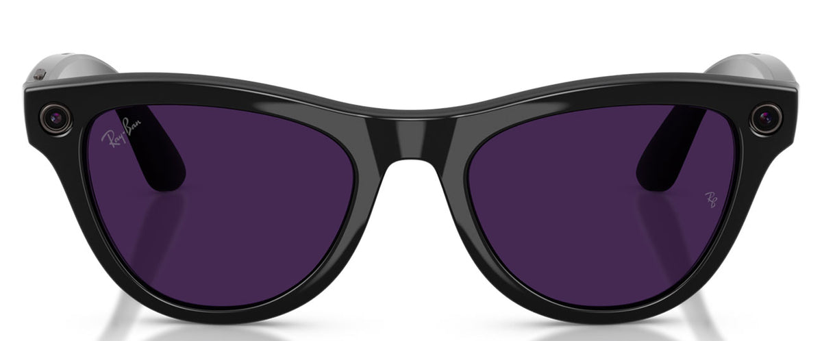 Ray-Ban Meta Skyler Sunglasses (Gen 2) 52mm in Shiny Black with Clear|Amethyst Transition Lenses - RW4014 - image 3